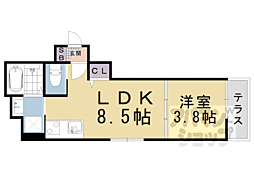 Fasesia Orcus 1LDKの間取図画像