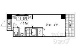 ジュネス太郎坊 1Kの間取図画像
