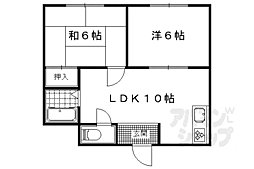 トラストハウスもり 2DKの間取図画像