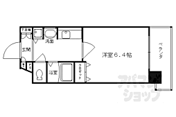 プレサンス京都駅前千都 1Kの間取図画像
