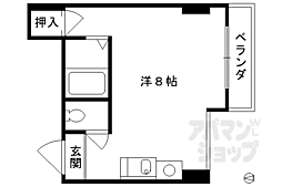 プレステージ ワンルームの間取図画像