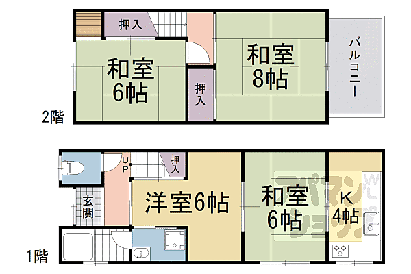 小野御所ノ内町貸家 xx｜京都府京都市山科区小野御所ノ内町(賃貸一戸建4DK・--・60.39㎡)の写真 その2