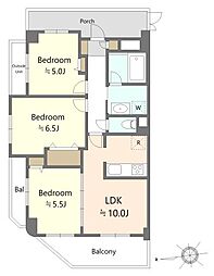 間取図画像 3LDK