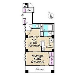 JR山手線 大塚駅 徒歩6分の賃貸マンション 5階1LDKの間取り