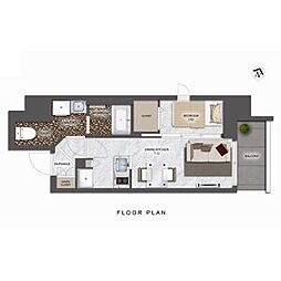 シーズンフラッツ東十条 1103 11階1DKの間取り