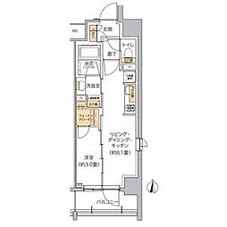 東武東上線 池袋駅 徒歩11分の賃貸マンション 2階1LDKの間取り