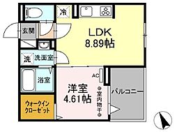 東京メトロ南北線 西ケ原駅 徒歩5分の賃貸アパート 3階1LDKの間取り