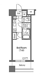 西武有楽町線 練馬駅 徒歩5分の賃貸マンション 6階1Kの間取り