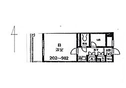 JR山手線 大塚駅 徒歩5分の賃貸マンション 4階1Kの間取り