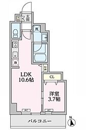 西武有楽町線 練馬駅 徒歩4分の賃貸マンション 1階1LDKの間取り
