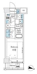 東京メトロ丸ノ内線 新大塚駅 徒歩6分の賃貸マンション 5階1Kの間取り