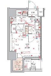 CREVISTA練馬桜台3 1Kの間取図画像