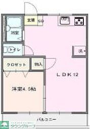 メゾンいしかわ 2階1LDKの間取り