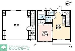 amapolaII 1階1LDKの間取り
