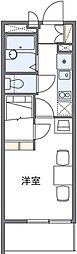 レオパレスリラ大南 1Kの間取図画像