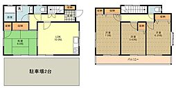 川北貸家 1階4LDKの間取り