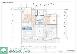 ラフィネ立川 12階3LDKの間取り