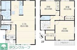 マイホームネクスト残堀4号棟 1階3LDKの間取り