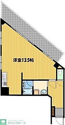 武蔵野ヒルズ 3階1Kの間取り