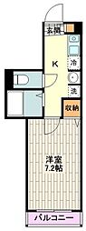 フェリーチェ高松町 2階1Kの間取り