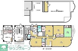 細渕ビル 3階4LDKの間取り