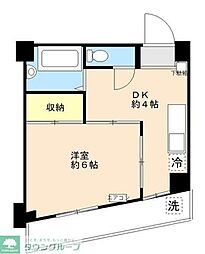 メゾンディアマンテ 3階1DKの間取り