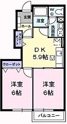 間取図画像 2DK