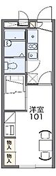 レオパレスヴィラポラリス 1Kの間取図画像