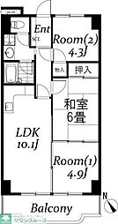 シュターンハイム第1 3LDKの間取図画像