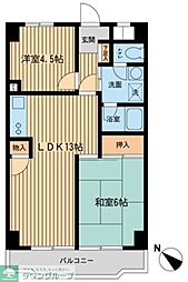 入間市駅前ビル 2LDKの間取図画像