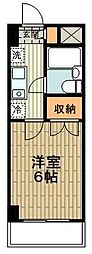 リバービレッジ 1Kの間取図画像