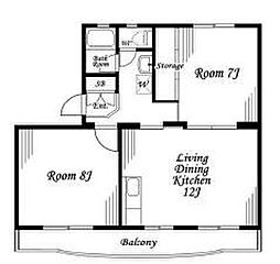 タイヨーハイツ 2LDKの間取図画像