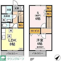 ソシアN 1SLDKの間取図画像
