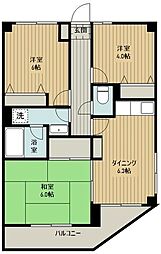 メーゾン狭山ヶ丘 3LDKの間取図画像