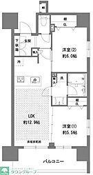 ラグゼナ八王子横山町 2LDKの間取図画像