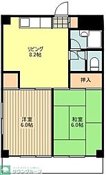 グレースマンション 2LDKの間取図画像