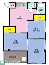 コーポ81 3DKの間取図画像