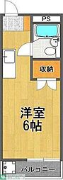 b'CASA福生2re-born 1Kの間取図画像