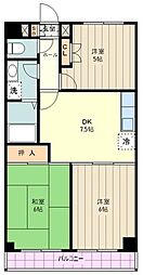 イーストビレッジ 3DKの間取図画像