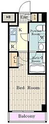 MAINSTAGE立川4 1Kの間取図画像
