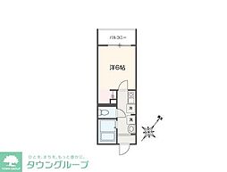 MELLAS武蔵藤沢 1Kの間取図画像