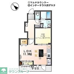アスタルテ 1LDKの間取図画像