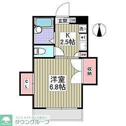 アルスビレッジ 1Kの間取図画像