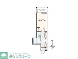 MELLAS入間市IV 1Kの間取図画像