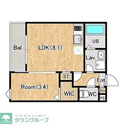 (仮称)ジーメゾン福生加美平グラシア 1LDKの間取図画像