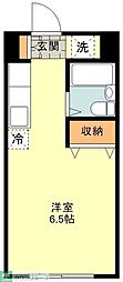 グレートレーベン ワンルームの間取図画像