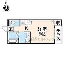 奈良県奈良市富雄北1丁目（賃貸アパート1R・1階・23.60㎡） その2