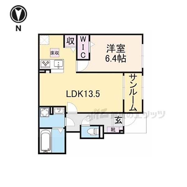 カーサ匠 103｜奈良県天理市田部町(賃貸アパート1LDK・1階・50.87㎡)の写真 その2