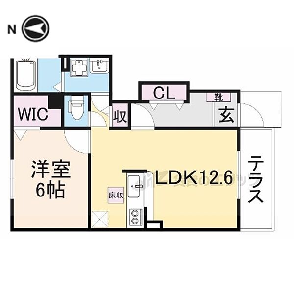 奈良県御所市大字三室(賃貸アパート1LDK・1階・46.34㎡)の写真 その2