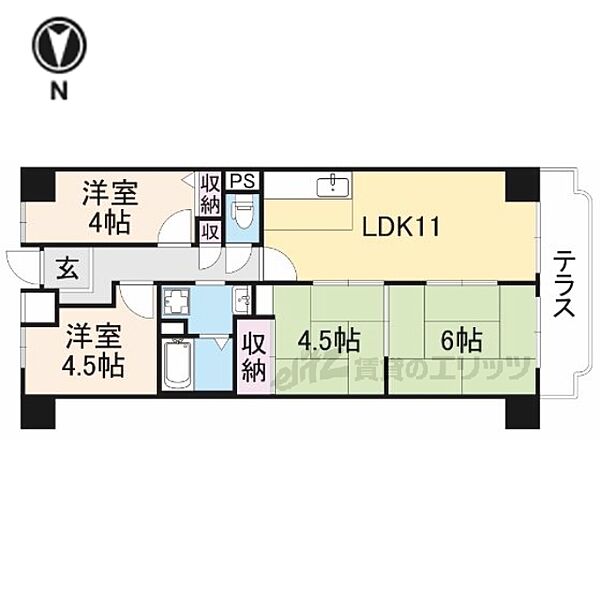 大阪府寝屋川市寿町(賃貸マンション4LDK・1階・71.47㎡)の写真 その2